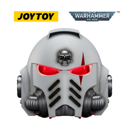 JOYTOY Warhammer 40,000: White Scars Mk X Helmet and Display Stand (1/1 Scale) Preorder