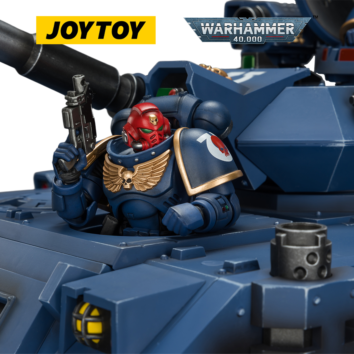 JOYTOY Warhammer 40,000 Ultramarines Predator Destructor & Intercessor (Scale 1:18) Preorder Bundle