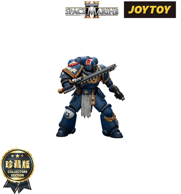 JoyToy Warhammer 40,000: Space Marine 2 Action Figure - Ultramarines, Lieutenant Titus - Collector’s Edition (1/18 Scale) Preorder