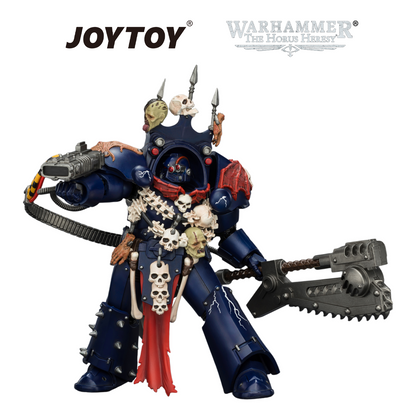 JOYTOY Warhammer The Horus Heresy - Night Lords, Legion Praetor in Tartaros Terminator Armour with Volkite Charger, Headsman’s Axe & Trophies of Judgement (1/18 Scale)