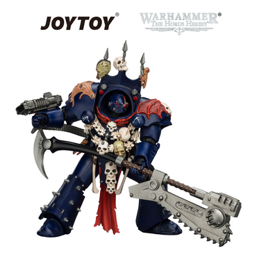 JOYTOY Warhammer The Horus Heresy - Night Lords, Legion Praetor in Tartaros Terminator Armour with Volkite Charger, Headsman’s Axe & Trophies of Judgement (1/18 Scale)