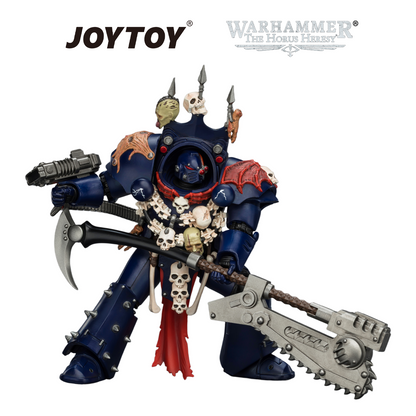 JOYTOY Warhammer The Horus Heresy - Night Lords, Legion Praetor in Tartaros Terminator Armour with Volkite Charger, Headsman’s Axe & Trophies of Judgement (1/18 Scale)