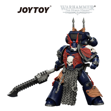 JOYTOY Warhammer The Horus Heresy - Night Lords, Legion Praetor with Jump Pack, Bolt Pistol and Chainglaive (1/18 Scale)