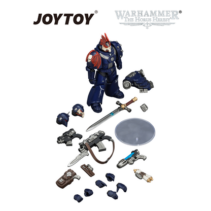 JOYTOY Warhammer The Horus Heresy - Night Lords, MKVI Tactical Legionary with Bolter, Plasma Pistol, Bolt Pistol & Power Sword (1/18 Scale)