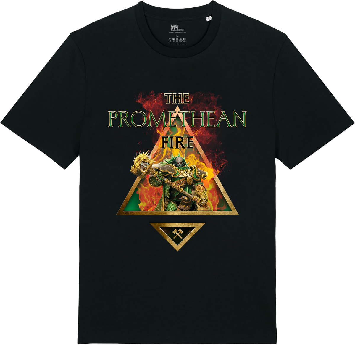 JOYTOY Warhammer The Horus Heresy - Salamanders, Vulkan, Primarch of the XVIIIth Legion with Dawnbringer, The Furnace's Heart and Dragon's Breath Gauntlet (1/18 Scale) Preorder & Exclusive T Shirt USA
