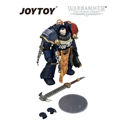 JOYTOY Warhammer The Horus Heresy - Night Lords, Contekar Terminator 1 with Chainblade & Volkite Cavitor (1/18 Scale) Preorder