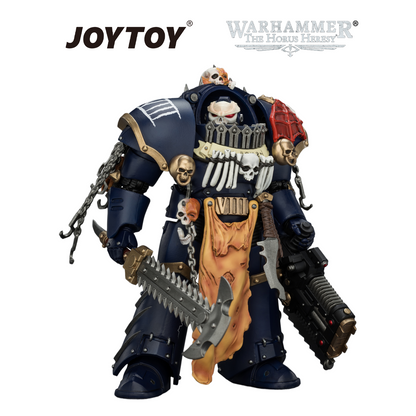 JOYTOY Warhammer The Horus Heresy - Night Lords, Contekar Terminator 1 with Chainblade & Volkite Cavitor (1/18 Scale) Preorder