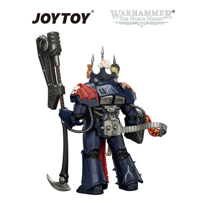 JOYTOY Warhammer The Horus Heresy - Night Lords, Legion Praetor in Tartaros Terminator Armour with Volkite Charger, Headsman’s Axe & Trophies of Judgement (1/18 Scale) Preorder