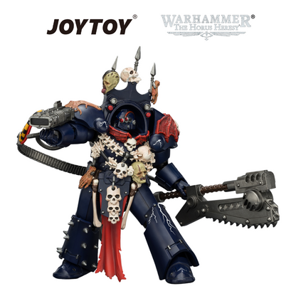JOYTOY Warhammer The Horus Heresy - Night Lords, Legion Praetor in Tartaros Terminator Armour with Volkite Charger, Headsman’s Axe & Trophies of Judgement (1/18 Scale) Preorder