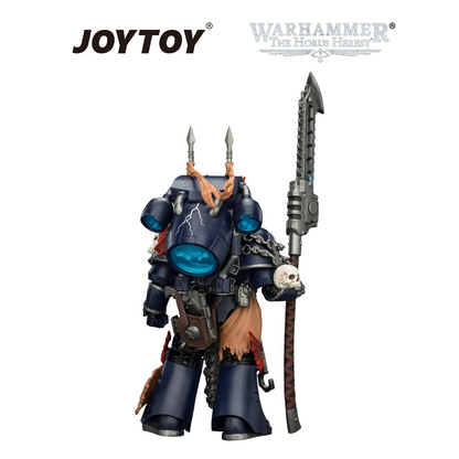 JOYTOY Warhammer The Horus Heresy - Night Lords, Legion Praetor with Jump Pack, Bolt Pistol and Chainglaive (1/18 Scale) Preorder
