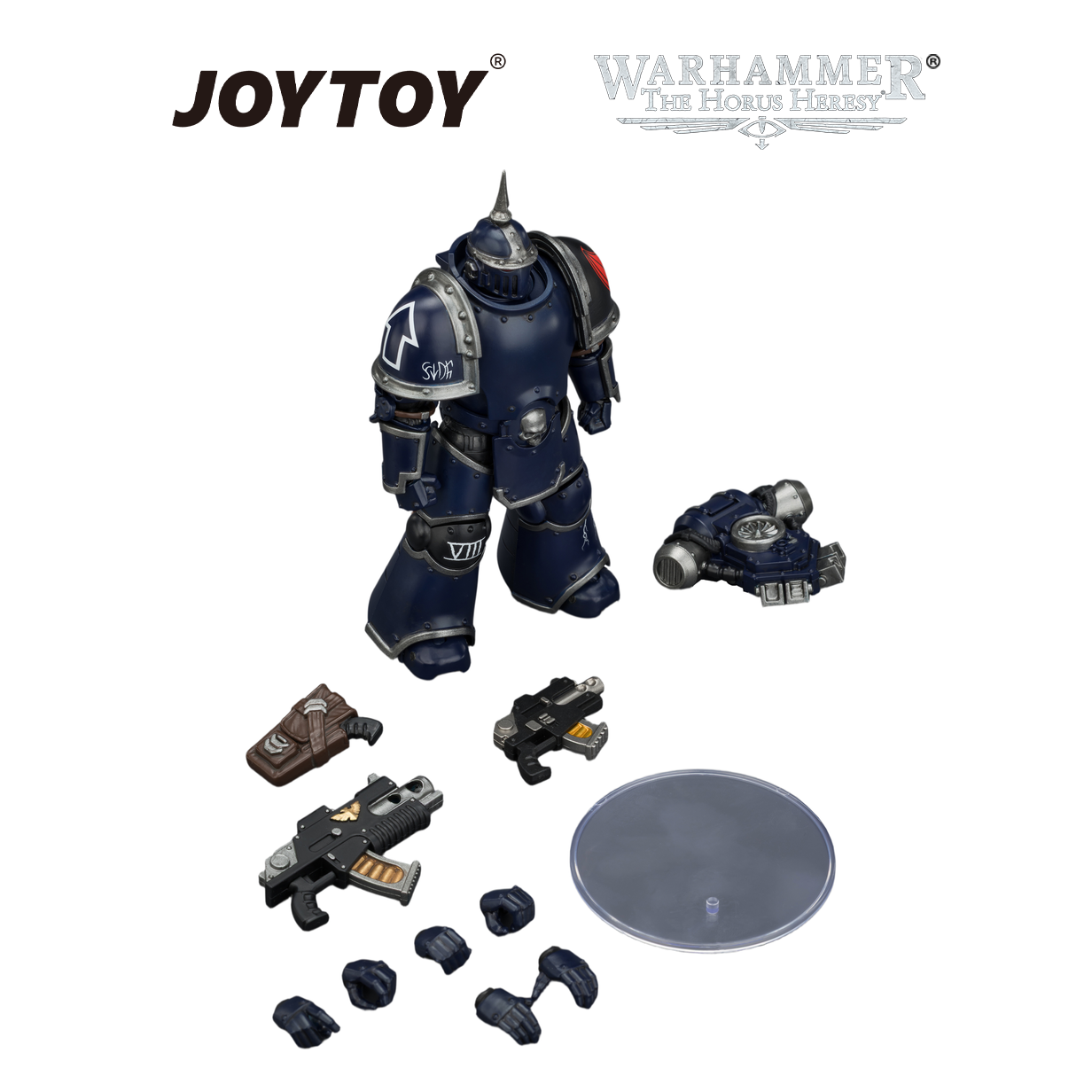 JOYTOY Warhammer The Horus Heresy - Night Lords, MKIII Tactical Legionary with Bolter and Bolt Pistol (1/18 Scale) Preorder