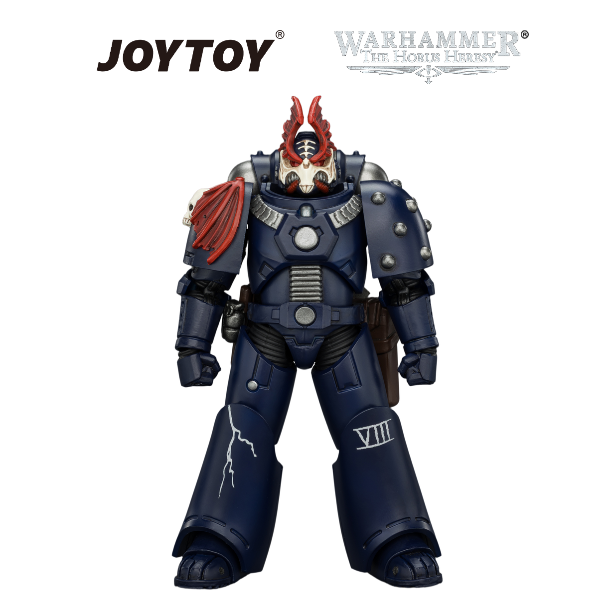 JOYTOY Warhammer The Horus Heresy - Night Lords, MKVI Tactical Legionary with Bolter, Plasma Pistol, Bolt Pistol & Power Sword (1/18 Scale) Preorder