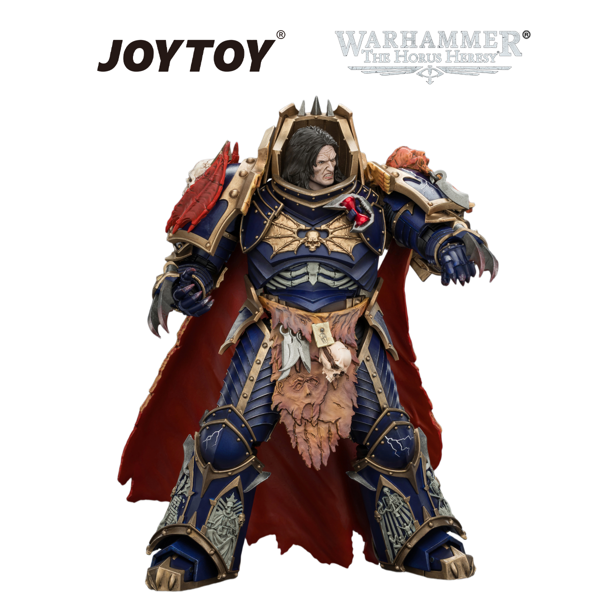 JOYTOY Warhammer The Horus Heresy - Night Lords, Konrad Curze, Primarch of the VIIIth Legion, The Night Haunter (1/18 Scale) & Exclusive T Shirt Preorder