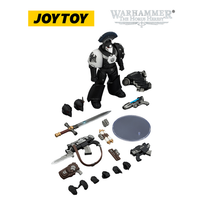 JOYTOY Warhammer The Horus Heresy - Raven Guard MkVI Sergeant with Power Sword, Bolter and Plasma Pistol (1/18 Scale)