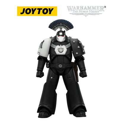 JOYTOY Warhammer The Horus Heresy - Raven Guard MkVI Sergeant with Power Sword, Bolter and Plasma Pistol (1/18 Scale)
