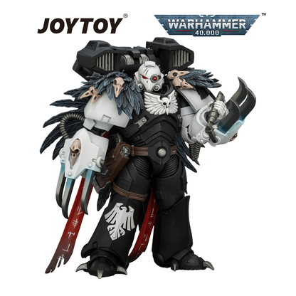 JOYTOY Warhammer 40,000 - Raven Guard, Chapter Master Aethon Shaan, with Claws of Severax and Heavy Bolt Pistol (1/18 Scale) Preorder