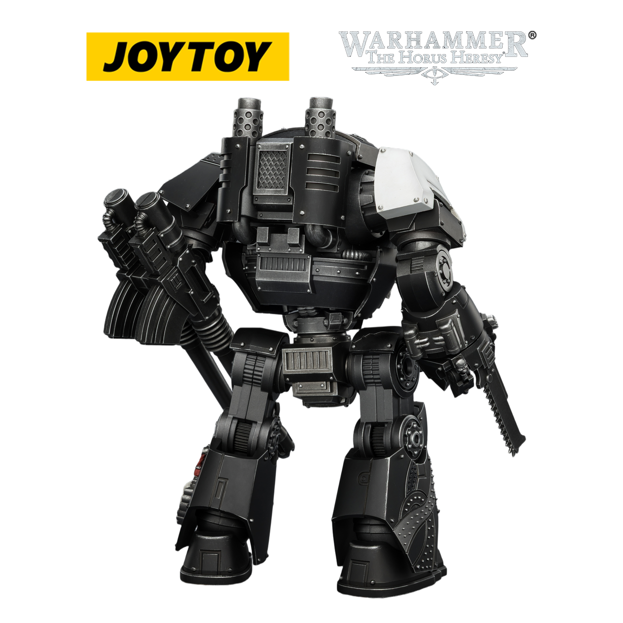 JOYTOY Warhammer The Horus Heresy - Raven Guard Contemptor Dreadnought with Gravis autocannon and Chainfist (1/18 Scale)