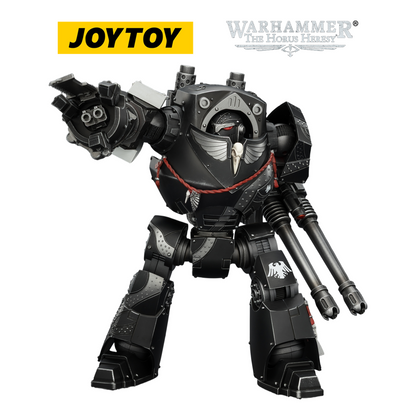 JOYTOY Warhammer The Horus Heresy - Raven Guard Contemptor Dreadnought with Gravis autocannon and Chainfist (1/18 Scale)