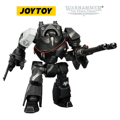 JOYTOY Warhammer The Horus Heresy - Raven Guard Contemptor Dreadnought with Gravis autocannon and Chainfist (1/18 Scale)