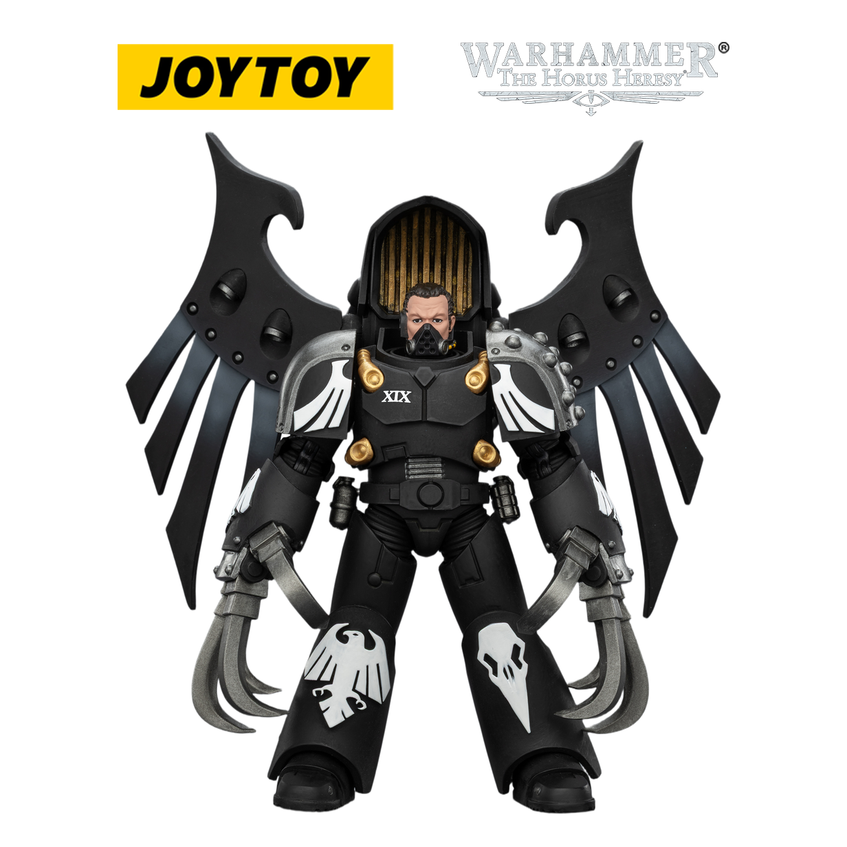 JOYTOY Warhammer The Horus Heresy Raven Guard - Dark Fury, Chooser of the Slain with Raven's Talon Claw (1/18 Scale)