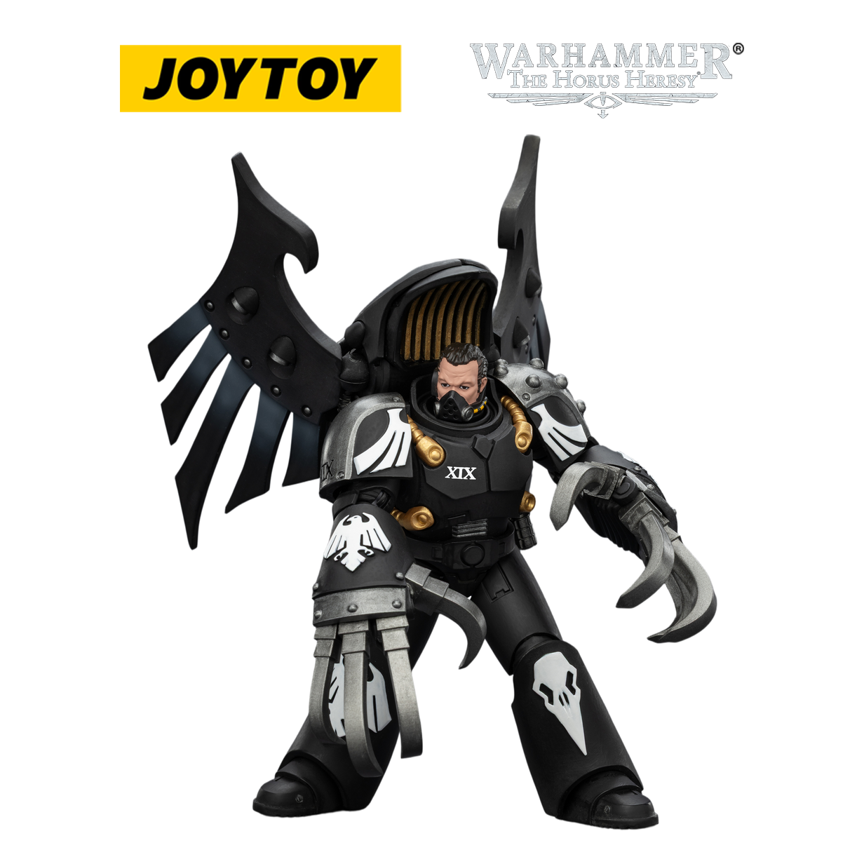 JOYTOY Warhammer The Horus Heresy Raven Guard - Dark Fury, Chooser of the Slain with Raven's Talon Claw (1/18 Scale)
