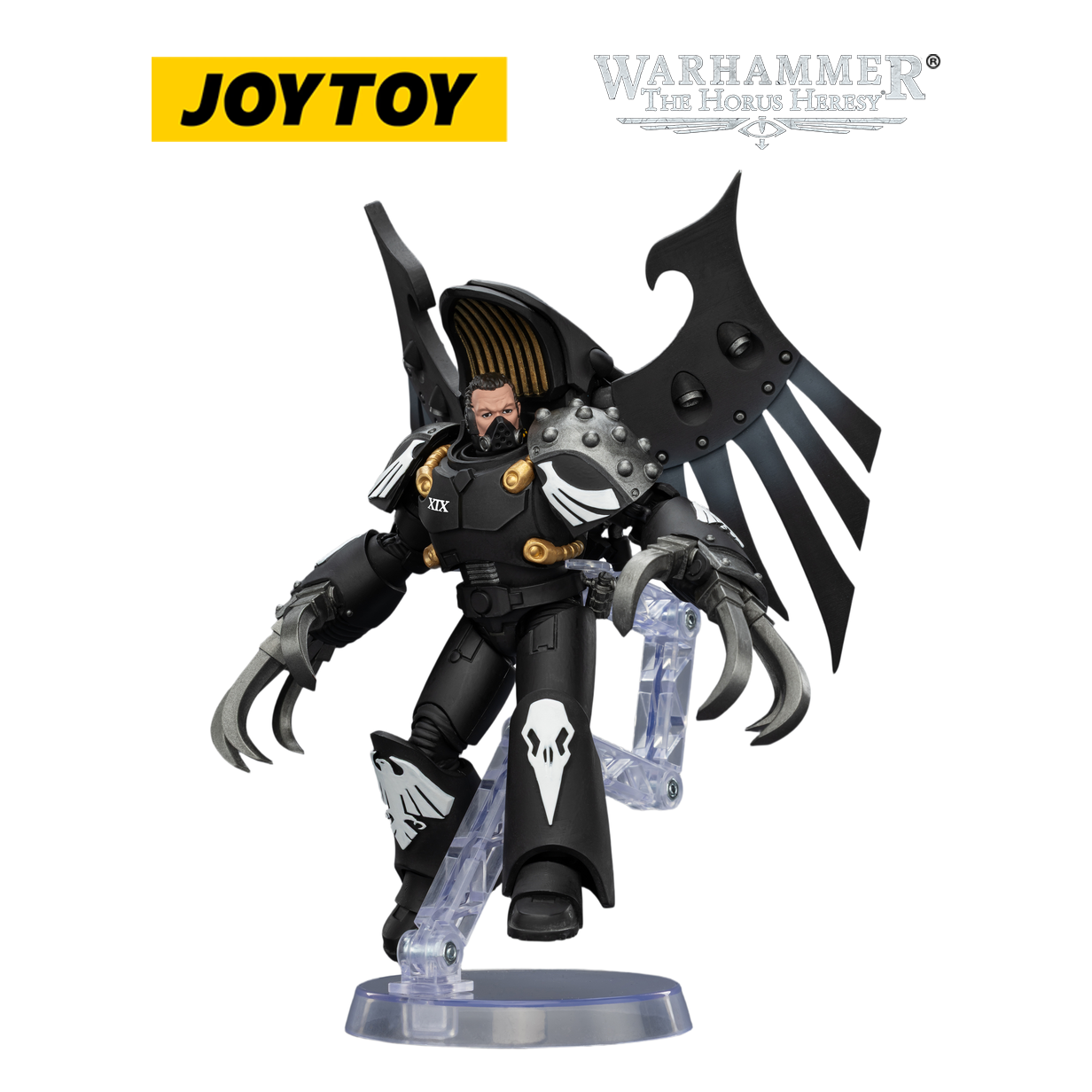 JOYTOY Warhammer The Horus Heresy Raven Guard - Dark Fury, Chooser of the Slain with Raven's Talon Claw (1/18 Scale)