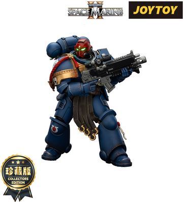 JoyToy Warhammer 40,000: Space Marine 2 Action Figure - Ultramarines, Sergeant Gadriel - Collector’s Edition (1/18 Scale)
