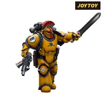 JoyToy Warhammer The Horus Heresy Action Figure - Imperial Fists, Legion Tactical Squad Sergeant with Power Sword (1/18 Scale)