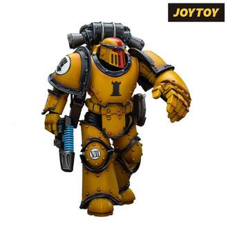 JoyToy Warhammer The Horus Heresy Action Figure - Imperial Fists, Legion MkIII Tactical Squad Sergeant with Power Fist (1/18 Scale)