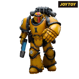 JoyToy Warhammer The Horus Heresy Action Figure - Imperial Fists, Legion MkIII Tactical Squad Sergeant with Power Fist (1/18 Scale)