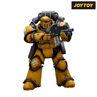 JoyToy Warhammer The Horus Heresy Action Figure - Imperial Fists, Legion MkIII Tactical Squad Legionary with Bolter (1/18 Scale)