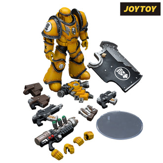 JoyToy Warhammer The Horus Heresy Action Figure - Imperial Fists, Legion MkIII Breacher Squad, Legion Breacher with Graviton Gun (1/18 Scale)