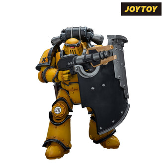 JoyToy Warhammer The Horus Heresy Action Figure - Imperial Fists, Legion MkIII Breacher Squad, Legion Breacher with Lascutter (1/18 Scale)