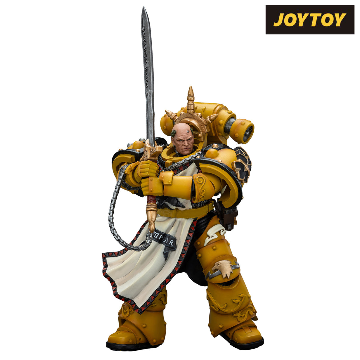 JoyToy Warhammer The Horus Heresy Action Figure - Imperial Fists, Sigismund, First Captain of the Imperial Fists (1/18 Scale)