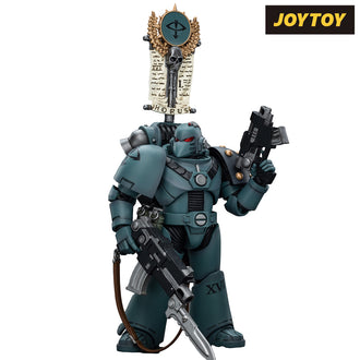 JoyToy Warhammer The Horus Heresy Action Figure - Sons of Horus, Legion MkVI Tactical Squad Legionary with Legion Vexilla (1/18 Scale)