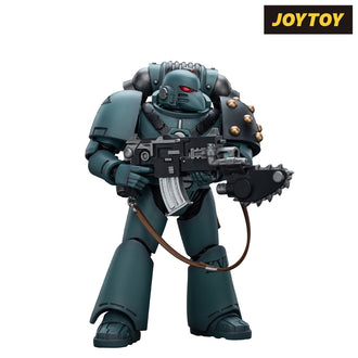 JoyToy Warhammer The Horus Heresy Action Figure - Sons of Horus, Legion MkVI Tactical Squad Legionary with Bolter & Chainblade (1/18 Scale)