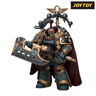 JoyToy Warhammer The Horus Heresy Action Figure - Sons of Horus, Legion Praetor with Power Axe (1/18 Scale)