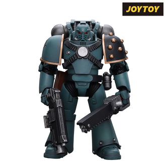 JoyToy Warhammer The Horus Heresy Action Figure - Sons of Horus, Legion MKIV Tactical Squad Legionary with Bolter (1/18 Scale)