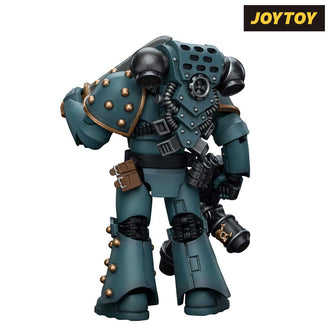 JoyToy Warhammer The Horus Heresy Action Figure - Sons of Horus, Legion MKIV Tactical Squad Legionary with Flamer (1/18 Scale)