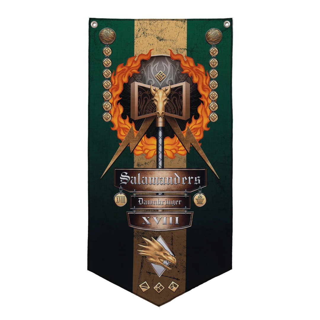 Salamanders Wall Banner 