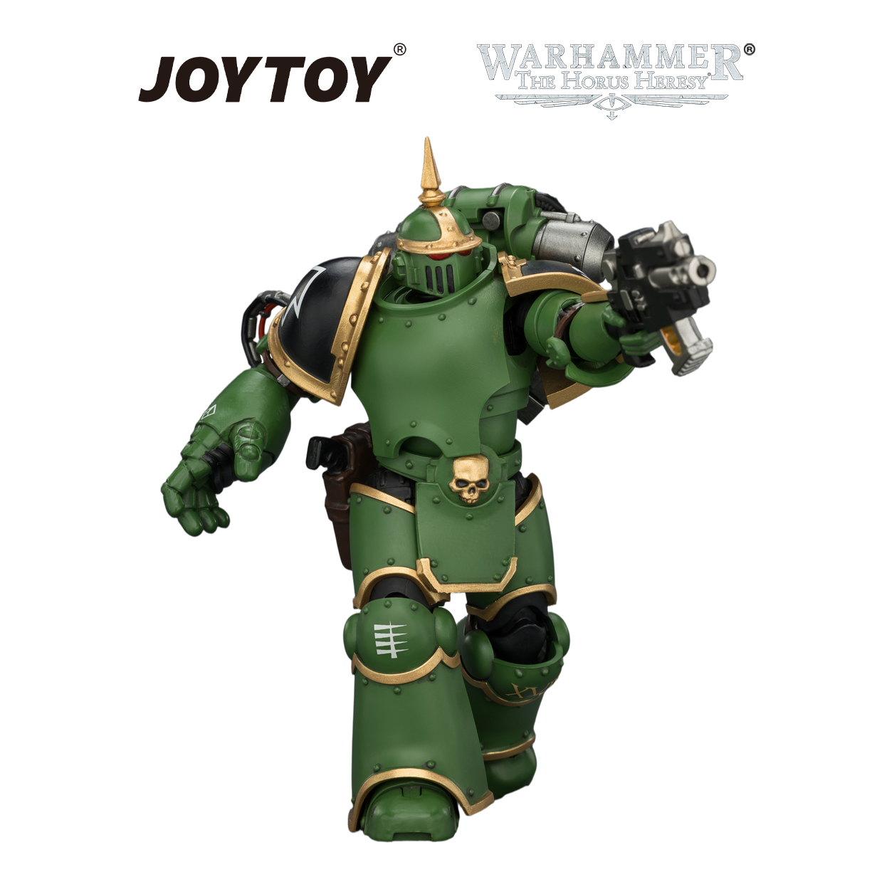 JOYTOY Warhammer The Horus Heresy - Salamanders, MKIII Tactical Legionary with Plasma Pistol and Bolt Pistol (1/18 Scale) Preorder