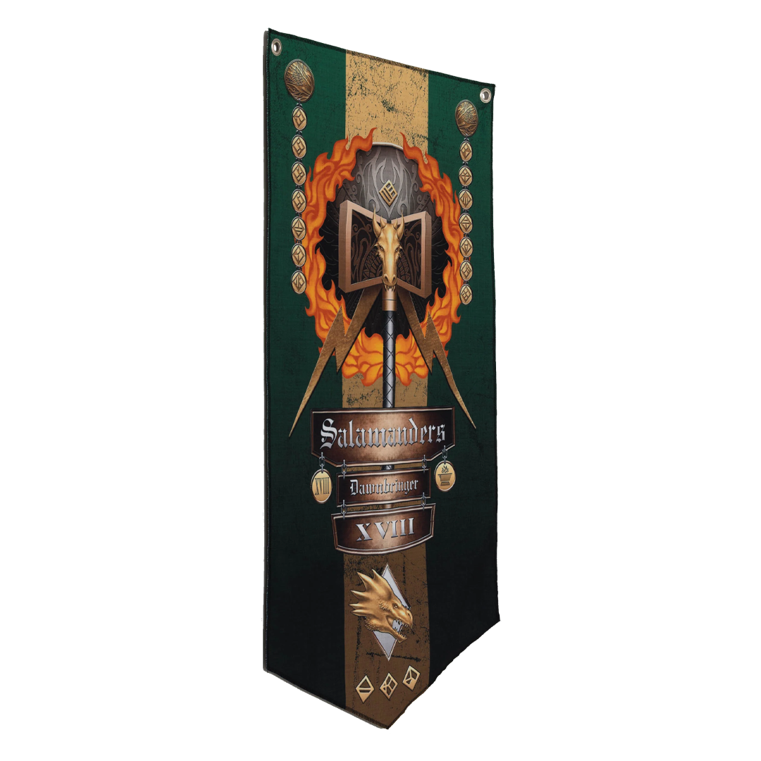 Salamanders Wall banners Side View