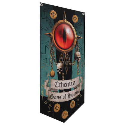 Sons Of Horus Wall Banner Side View