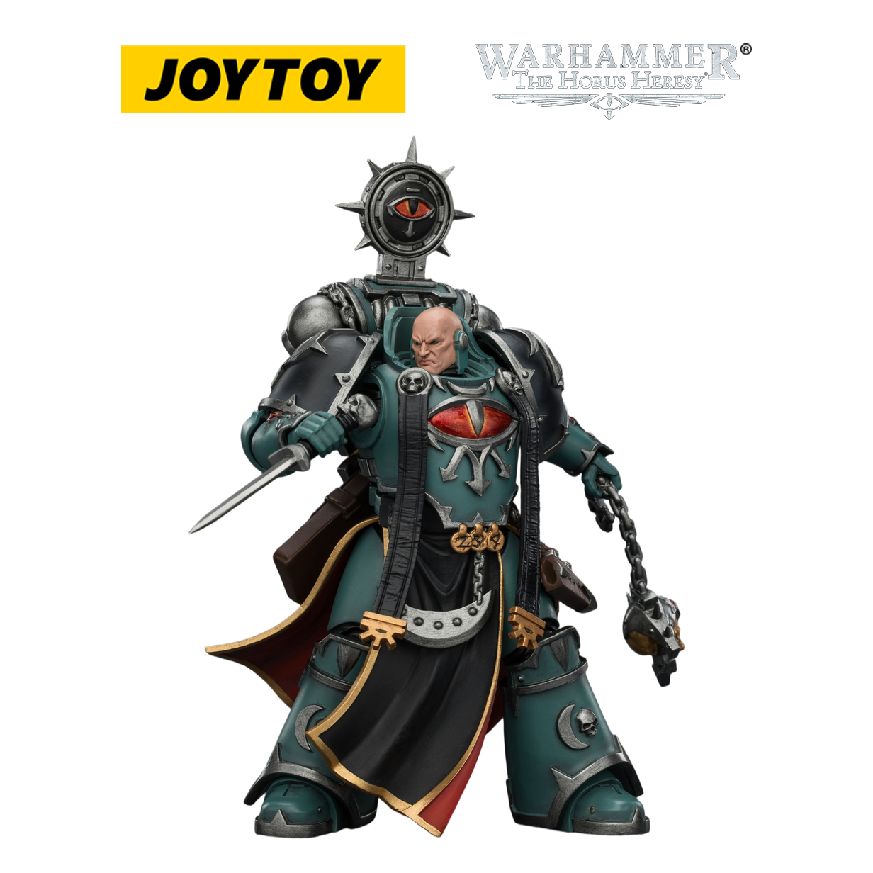JOYTOY Warhammer The Horus Heresy - Sons of Horus, Dark Emissary Consul with Staff of Dark Authority (1/18 Scale)