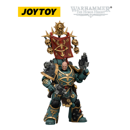 JOYTOY Warhammer The Horus Heresy - Sons of Horus, Vheren Ashurhaddon, Master of the True Sons with the Axe Serpentis (1/18 Scale)