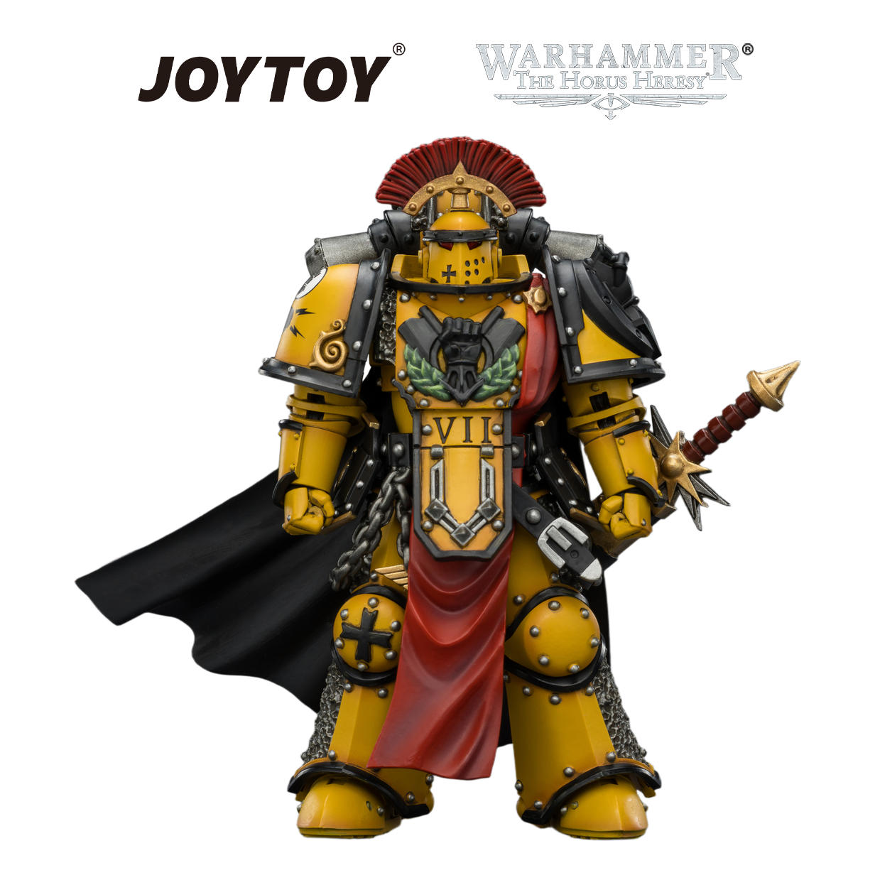 JOYTOY Warhammer The Horus Heresy - Imperial Fists, Legion Praetor in MkIII Armour (1/18 Scale) Preorder