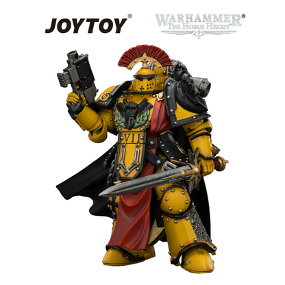 JOYTOY Warhammer The Horus Heresy - Imperial Fists, Legion Praetor in MkIII Armour (1/18 Scale) Preorder