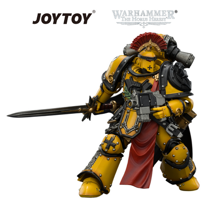 JOYTOY Warhammer The Horus Heresy - Imperial Fists, Legion Praetor in MkIII Armour (1/18 Scale) Preorder