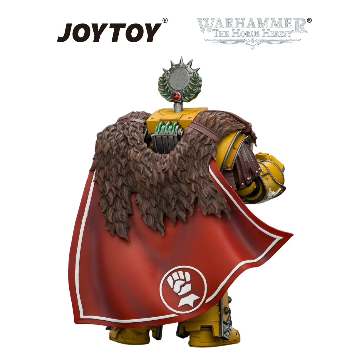 JOYTOY Warhammer The Horus Heresy - Imperial Fists, Lord Castellan Evander Garrius, The Tyrant of Cthonia with the Subjugator and Incineratus (1/18 Scale) Preorder