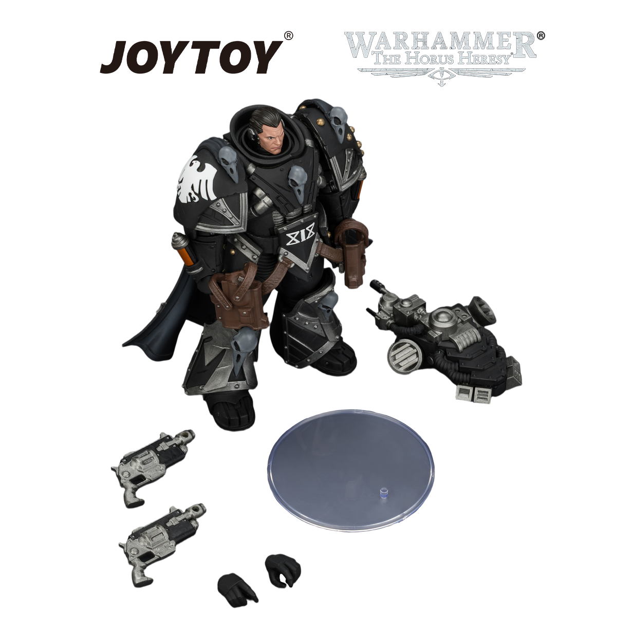 JOYTOY Warhammer The Horus Heresy - Raven Guard, Kaedes Nex, The Blood Crow, with Fulcrum Hand Cannons (1/18 Scale) Preorder